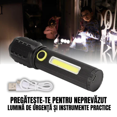 Set Redovne Baterijske Lanterne s Njemačkim Laserom + Kutija + Dodatna Baterija BESPLATNO – TitanLux™